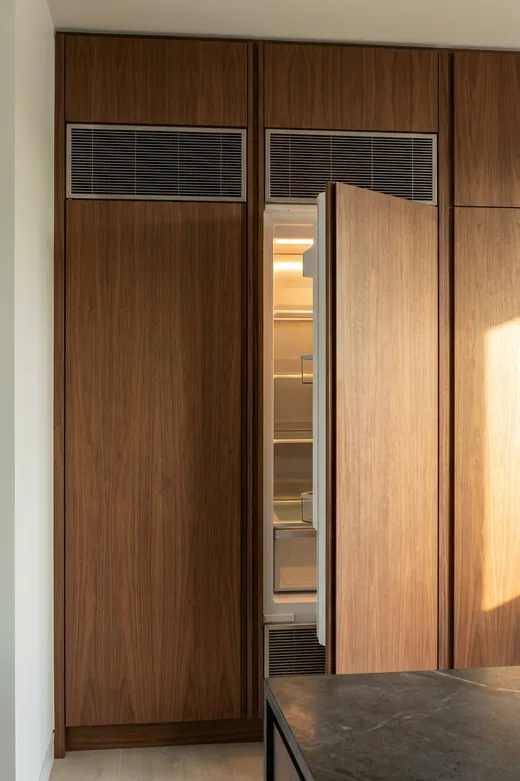 Miele built-in coffee system with the brew unit withdrawn